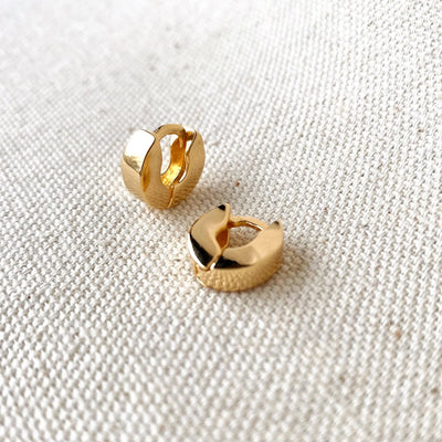 Mini Tiny Chunky Clicker Earrings GoldFi