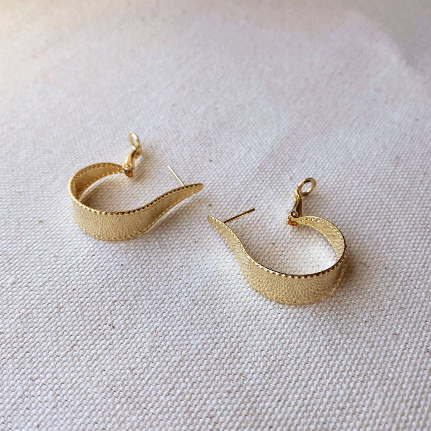 18k Gold Filled Hoop Earrings GoldFi