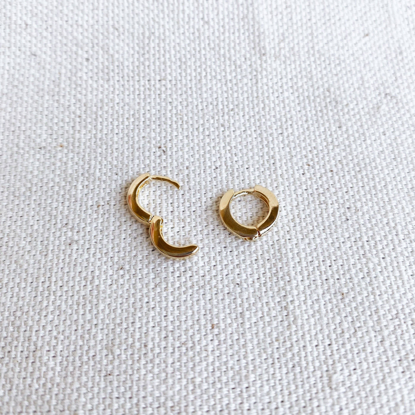 18k Gold Filled 10mm Clicker Hoop Earring