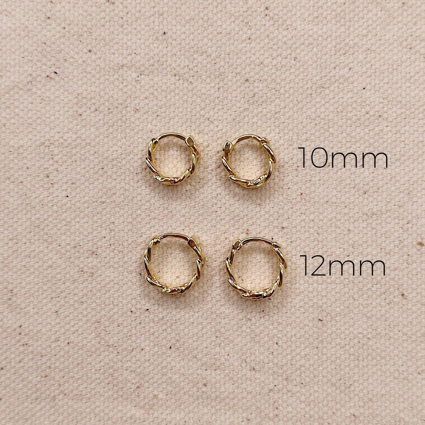 Cuban Clicker Hoop Earrings GoldFi