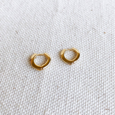 18k Gold Filled 10mm Clicker Hoop Earring