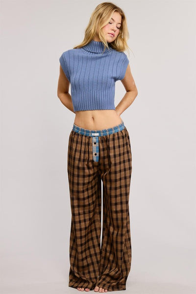 Boxer Plaid Pant Mimosa