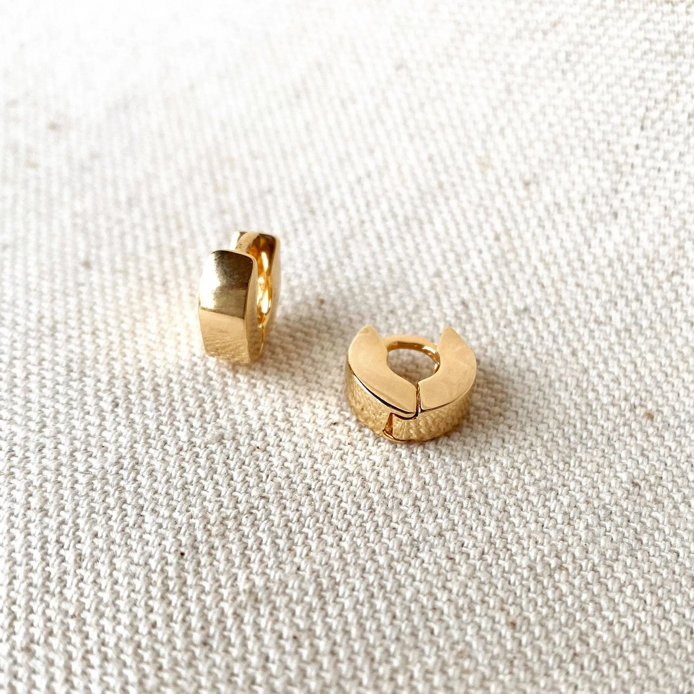 Mini Tiny Chunky Clicker Earrings GoldFi