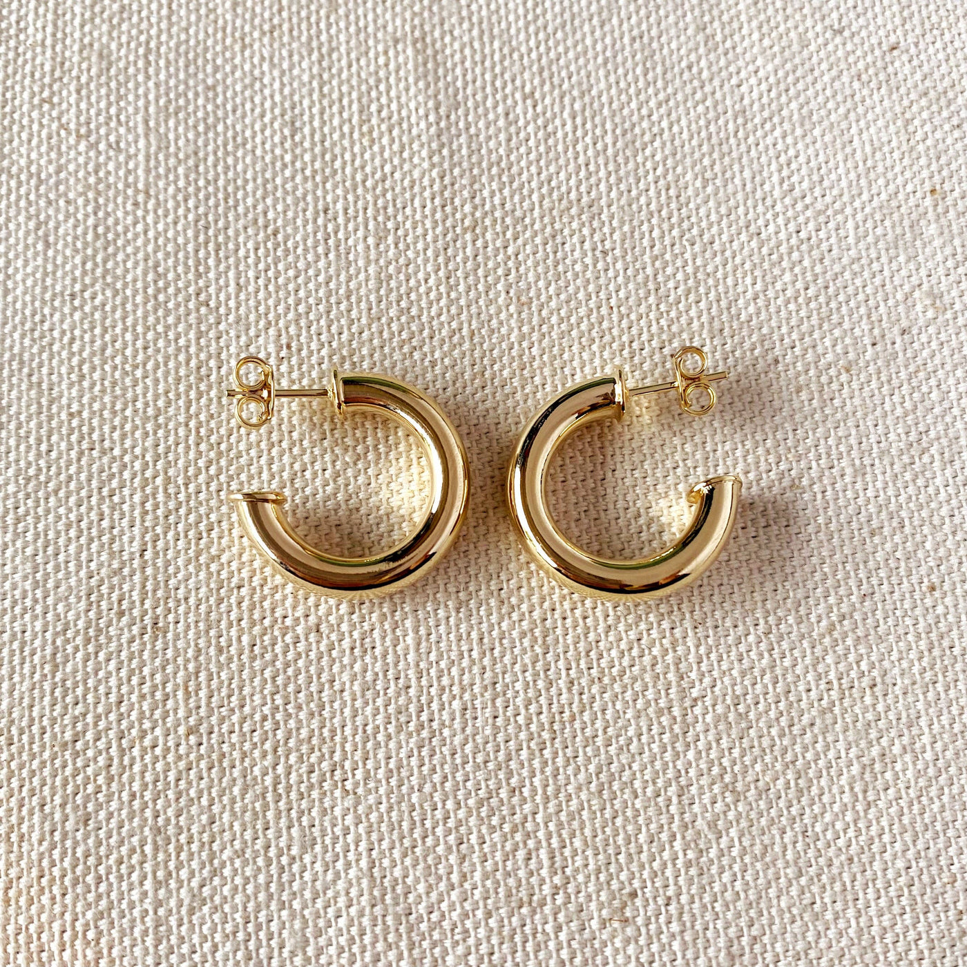 18k Gold Filled Half-Hoops Earrings GoldFi