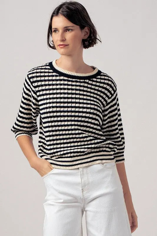 Coastal Strip Sweater trend:notes