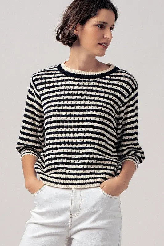 Coastal Strip Sweater trend:notes