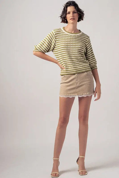 Coastal Strip Sweater trend:notes