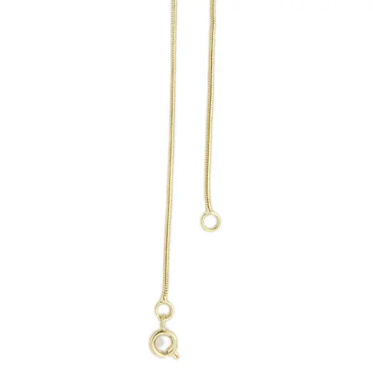 18k Gold Filled Interspersed Twisted Box Chain 1.0mm Thickne GoldFi