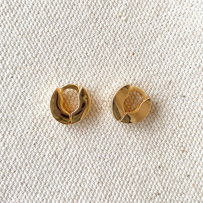 Mini Tiny Chunky Clicker Earrings GoldFi