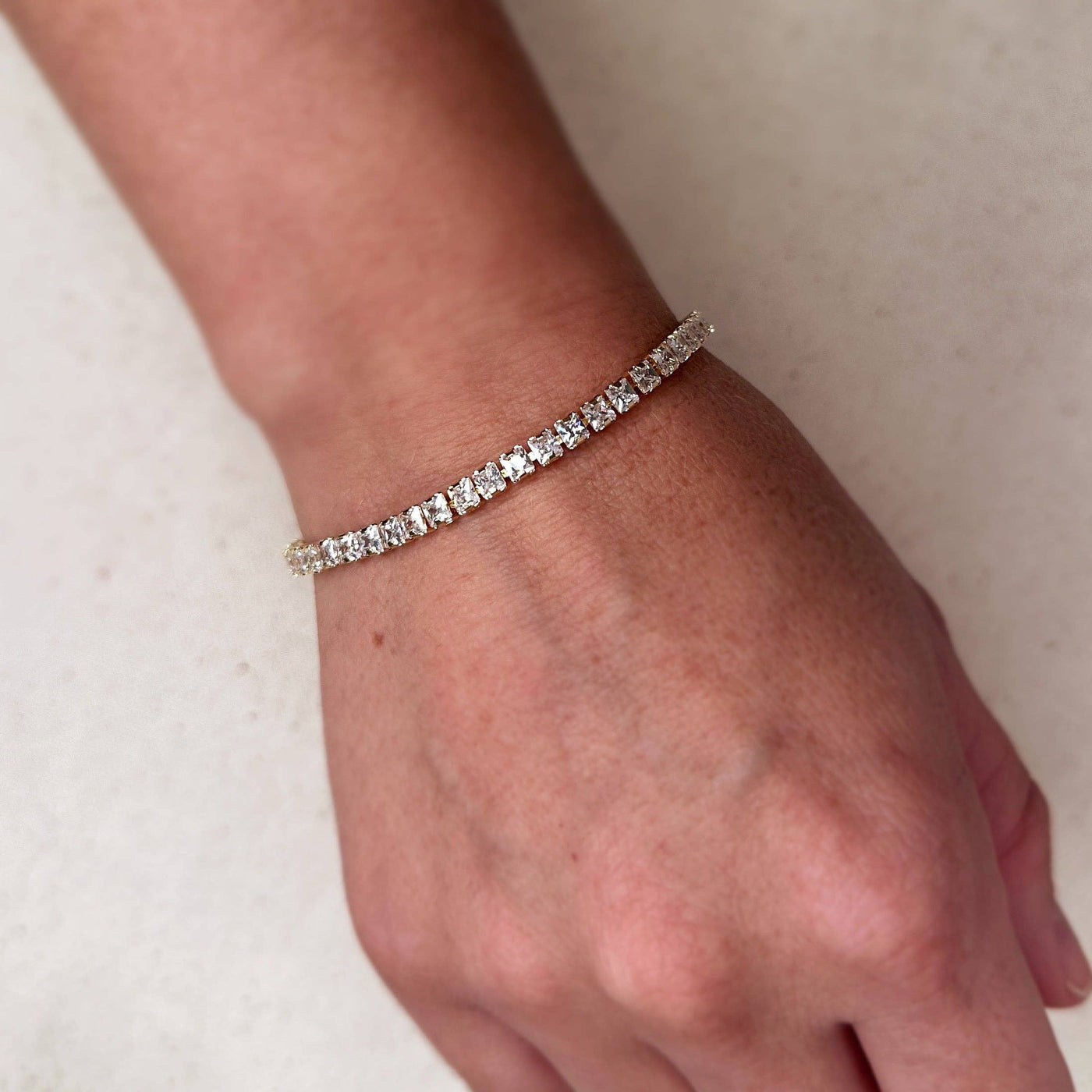 18k Gold Filled 3mm CZ Tennis Bracelet