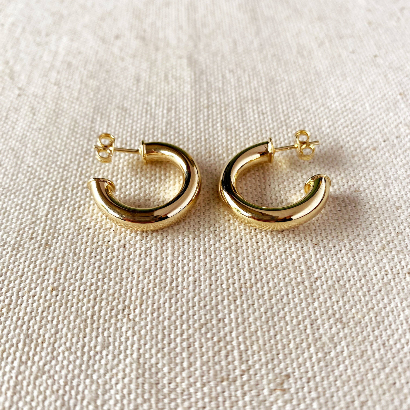 18k Gold Filled Half-Hoops Earrings GoldFi