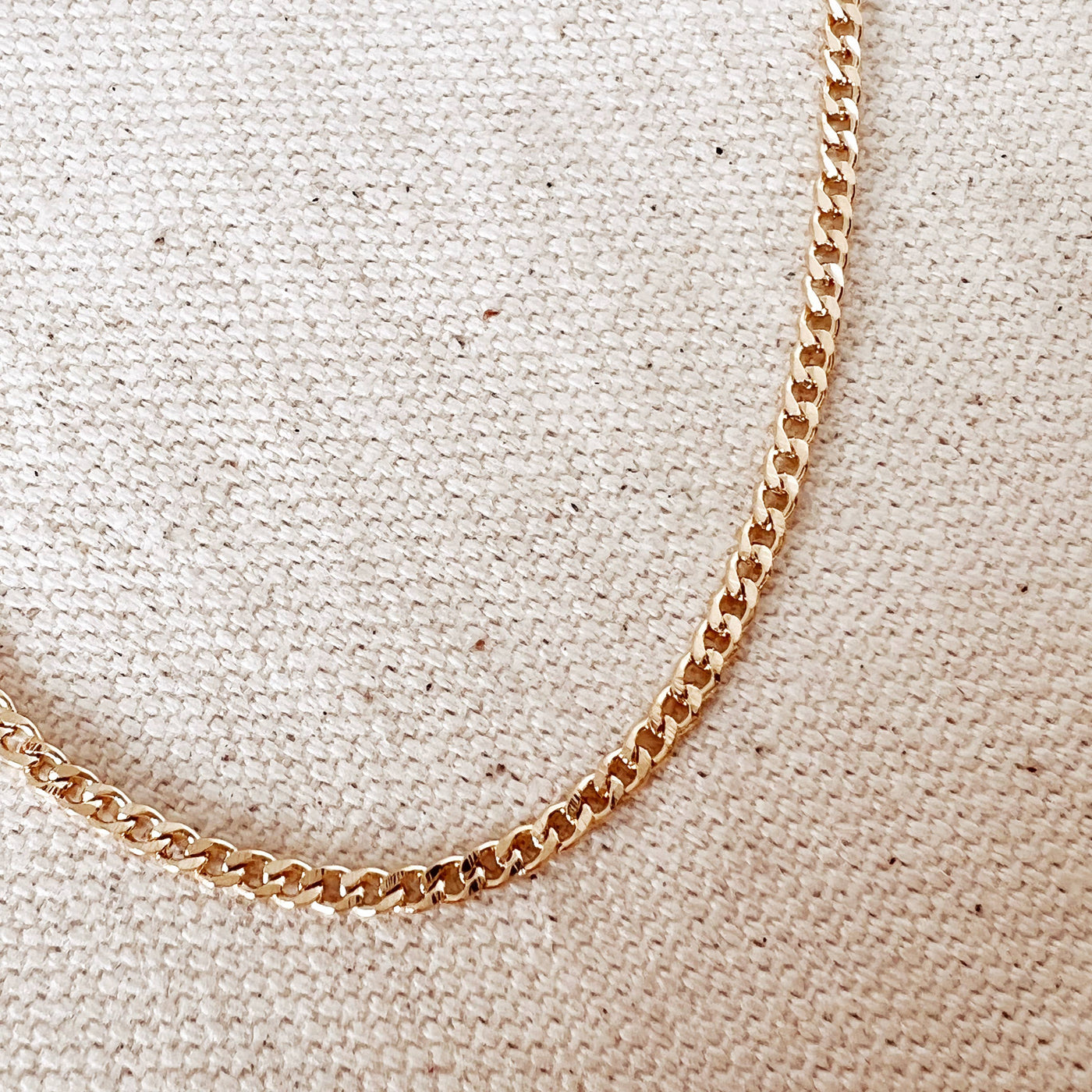 18k Gold Filled 2.0mm thickness Cuban Chain GoldFi