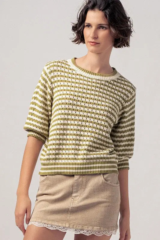 Coastal Strip Sweater trend:notes