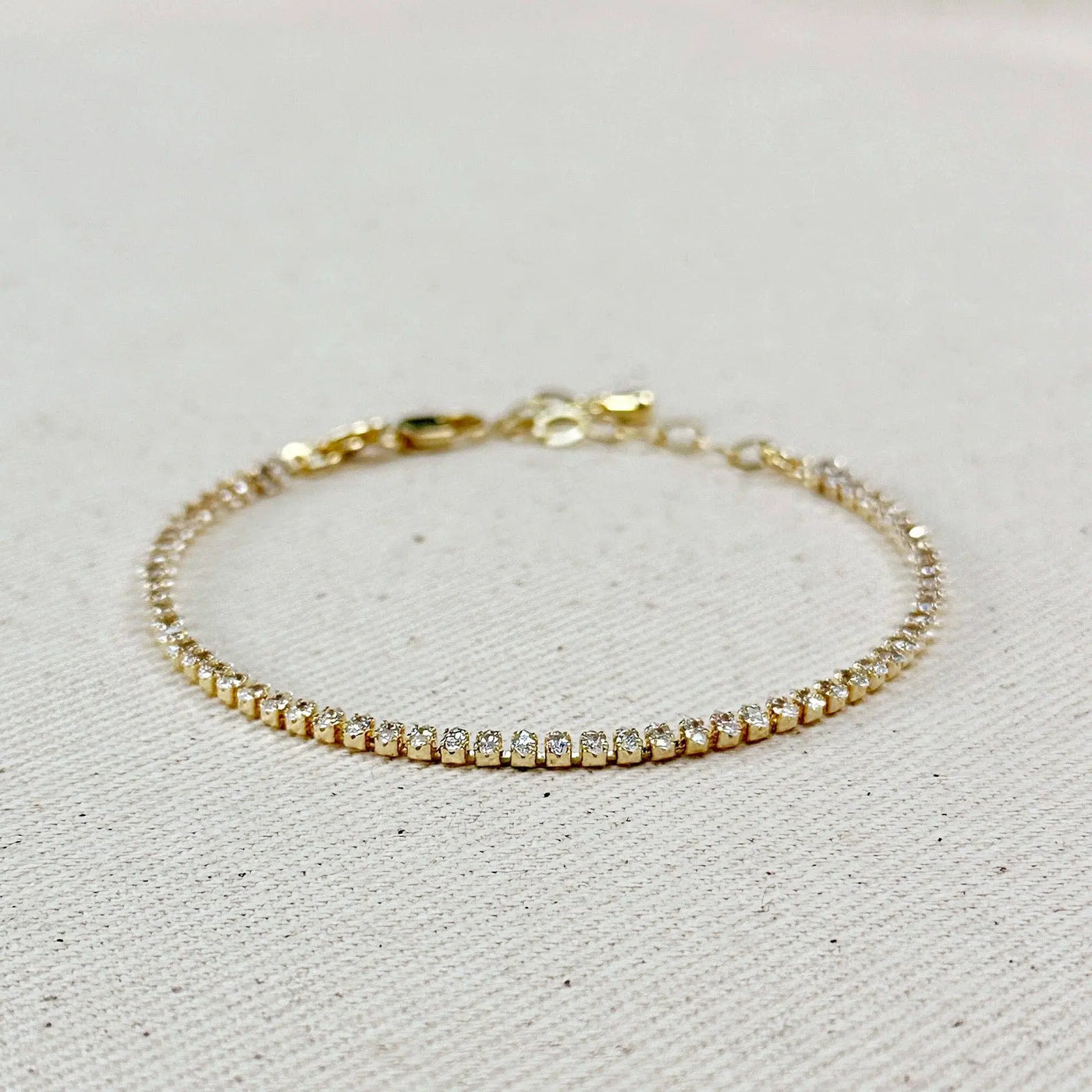 18k Gold Filled Marquise Tennis Bracelet GoldFi