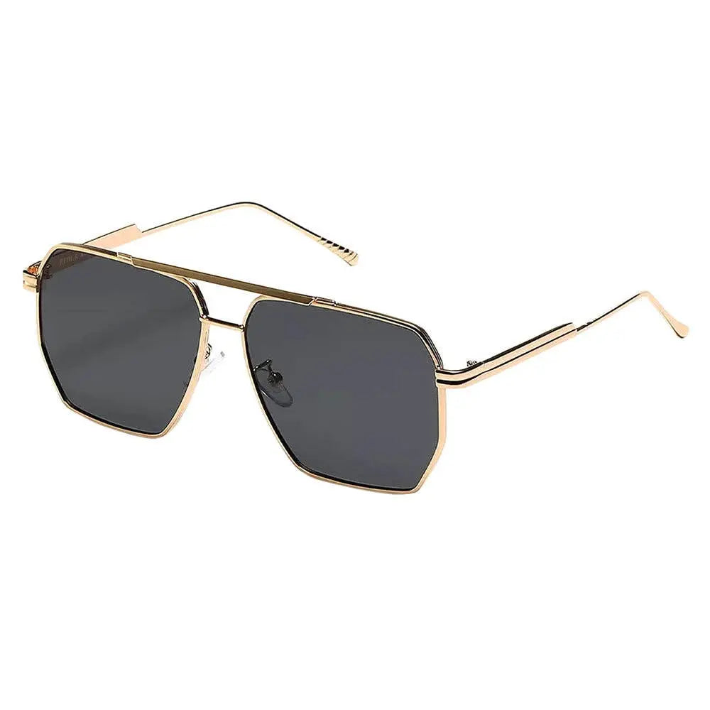 Goldie Polarized Sunglasses: Black/Gold Fifth & Ninth