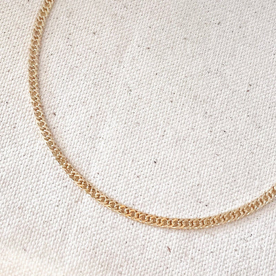 18k Gold Filled Double Curb Chain - Cuban GoldFi