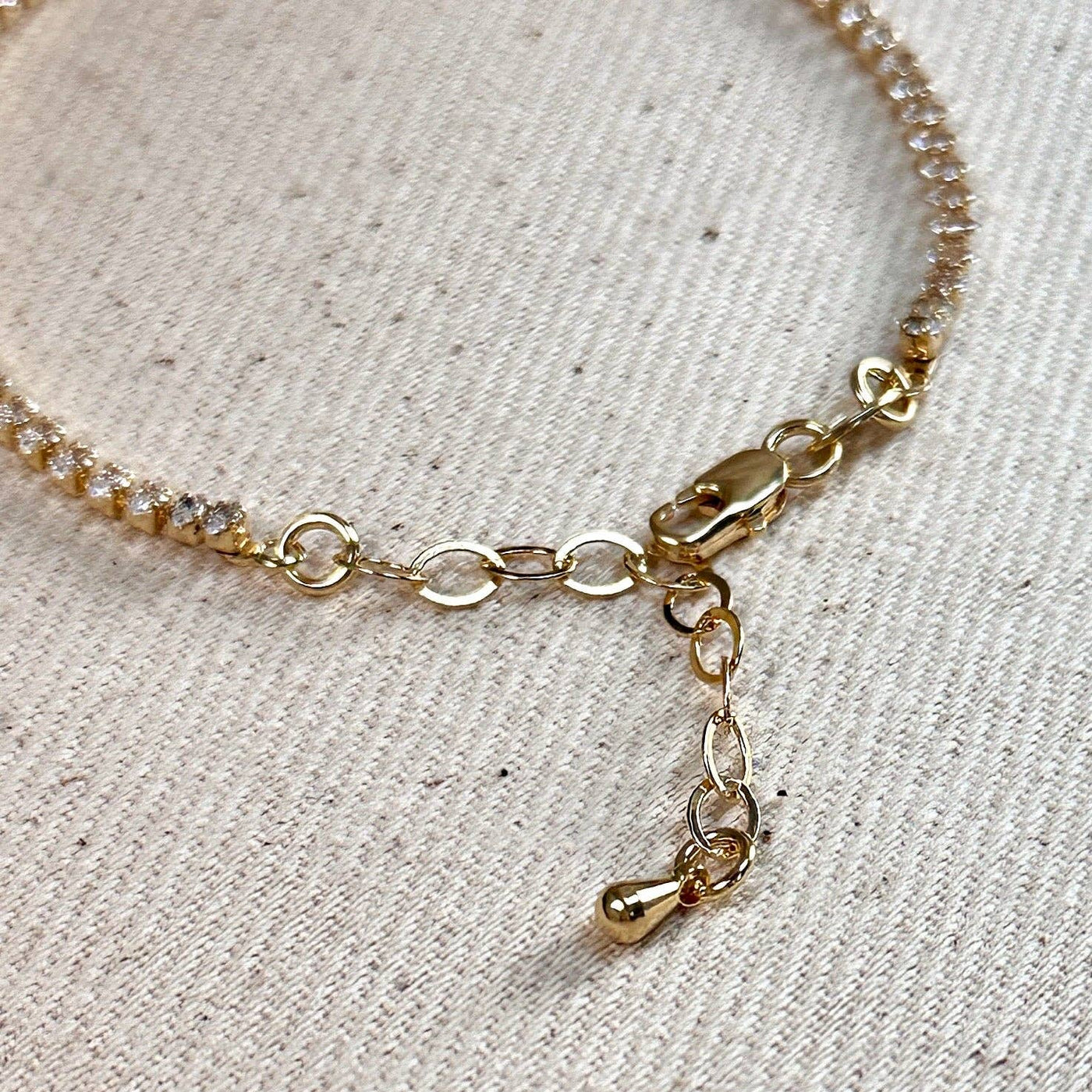 18k Gold Filled Marquise Tennis Bracelet GoldFi