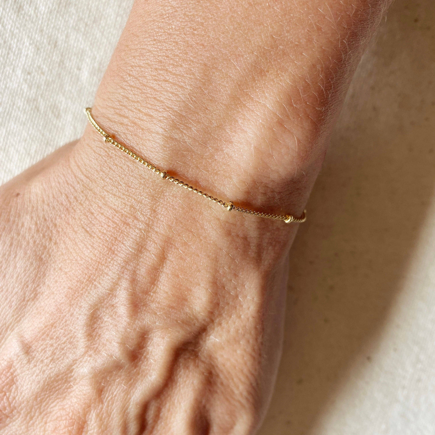 18k Gold Filled Satellite Bracelet GoldFi