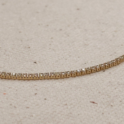 18k Gold Filled 1.2mm CZ Tennis Necklace