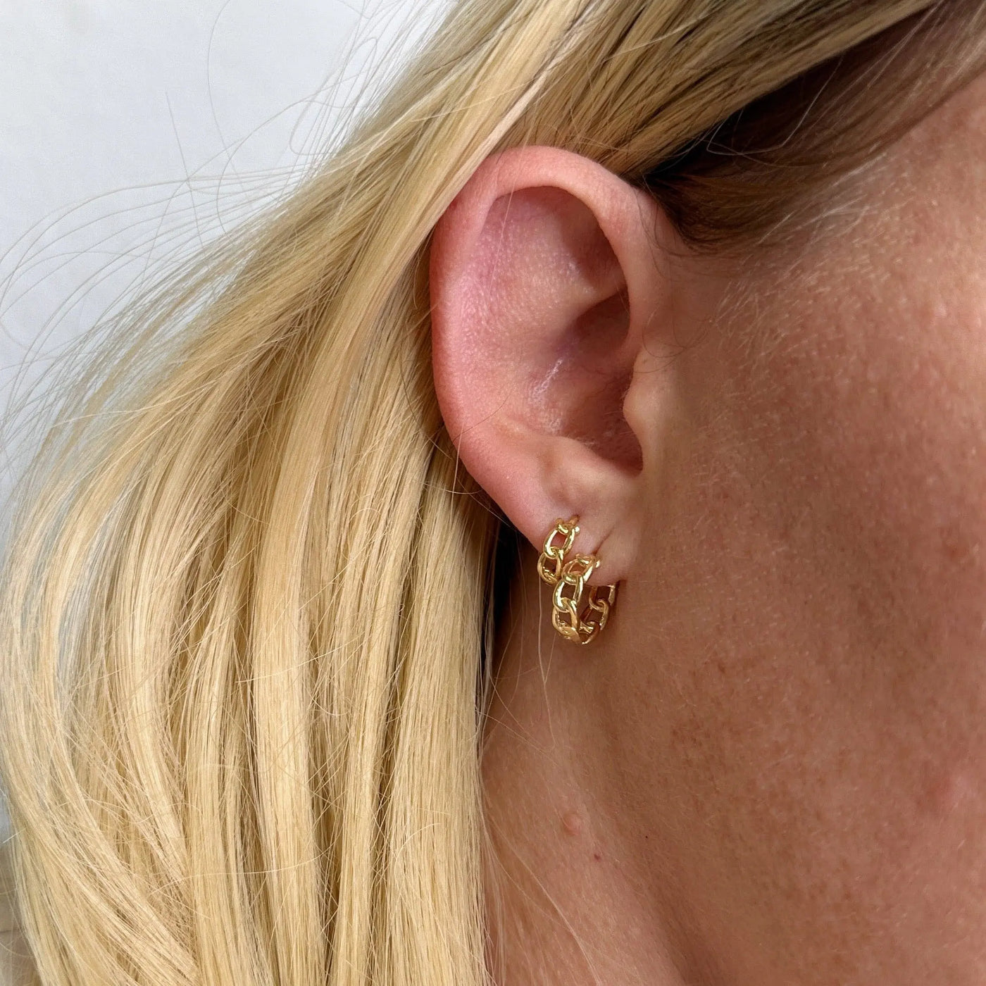 Cuban Clicker Hoop Earrings GoldFi