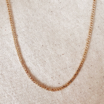 18k Gold Filled 2.0mm thickness Cuban Chain GoldFi