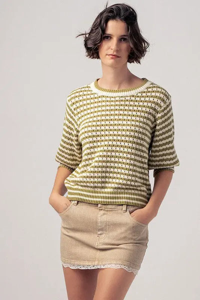 Coastal Strip Sweater trend:notes