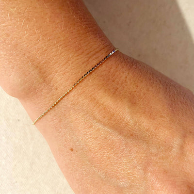 18k Gold Filled Thin Delicate Bracelet GoldFi