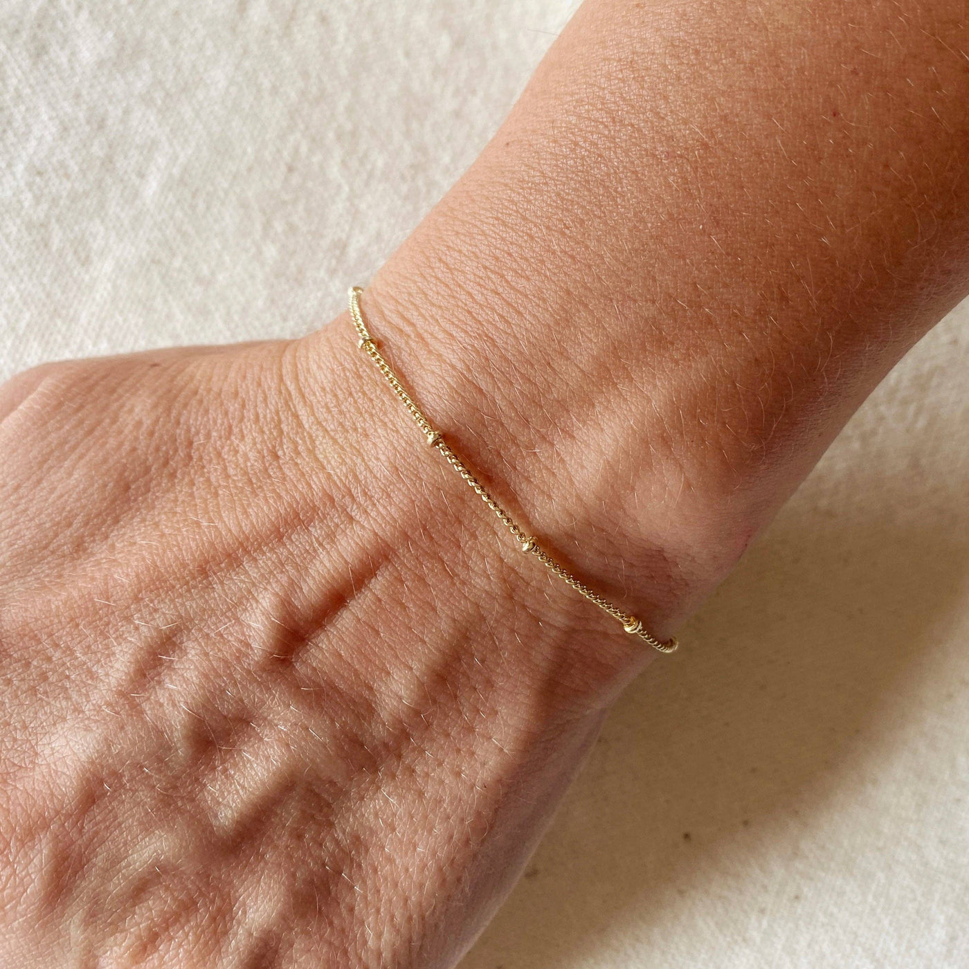 18k Gold Filled Satellite Bracelet GoldFi