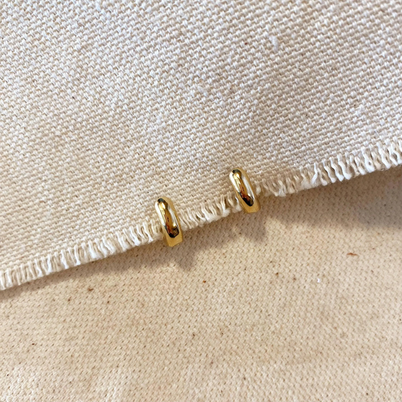 18k Gold Filled Mini Rounded Hoop Earring GoldFi