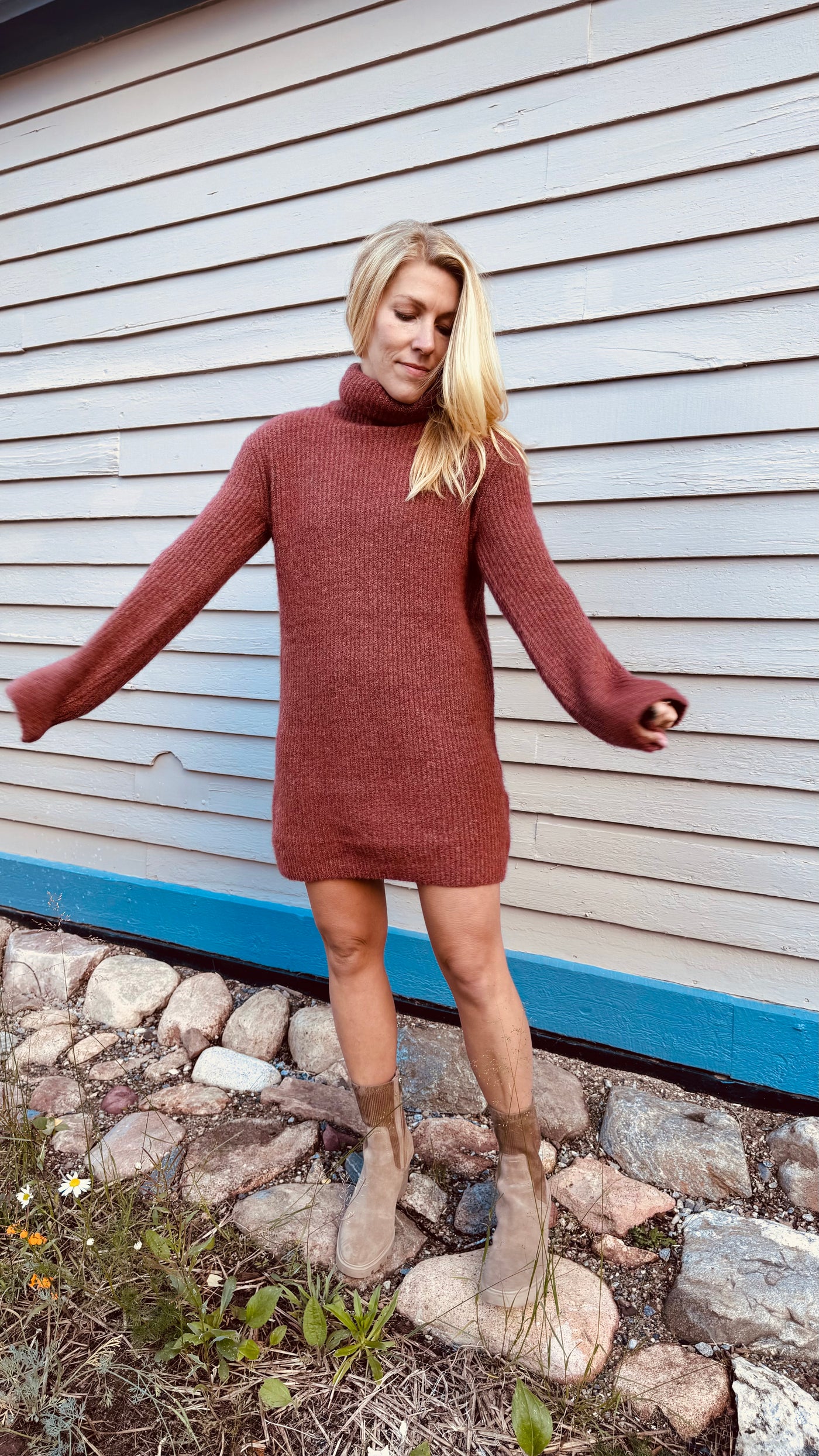 Abbie Sweater Dress Steve Madden