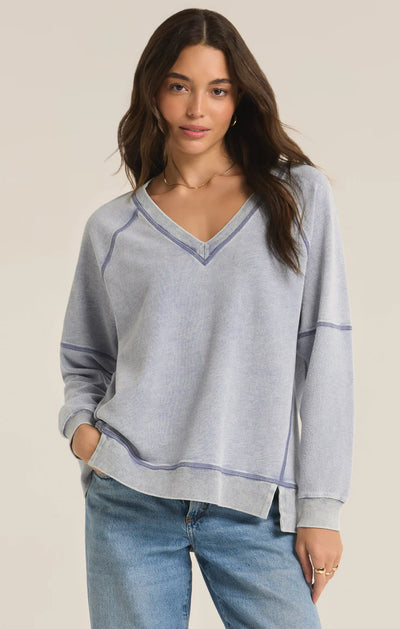 Easy V Knit Sweatshirt Z Supply