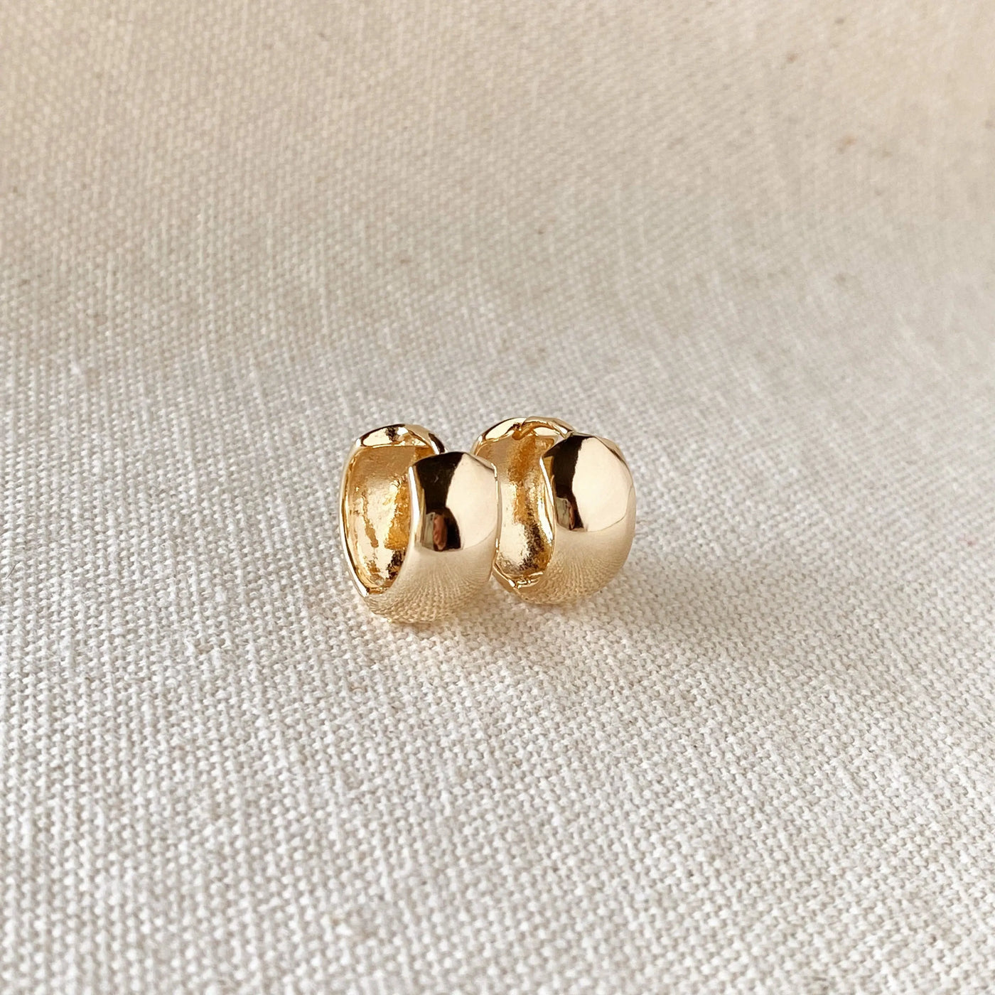 18k Gold Filled Chunky Clicker Earrings GoldFi