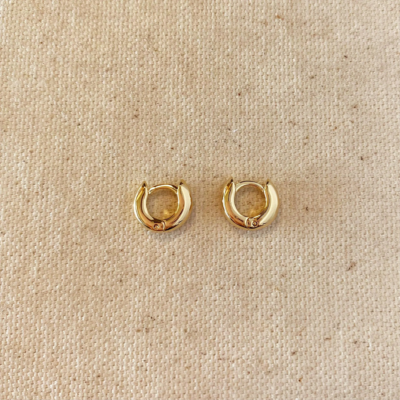 18k Gold Filled Mini Rounded Hoop Earring GoldFi