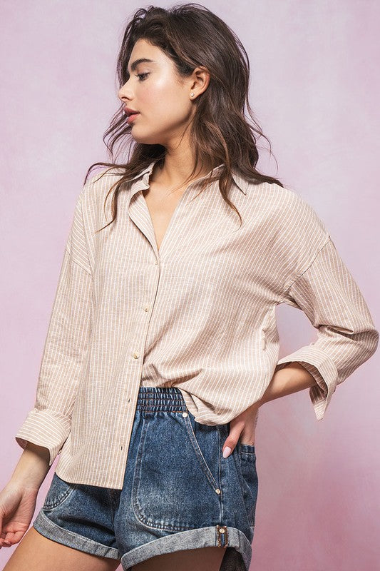 Haven Button Down Shirt trend:notes