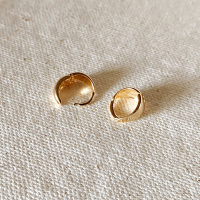 18k Gold Filled Polished Clicker Hoop Earrings GoldFi