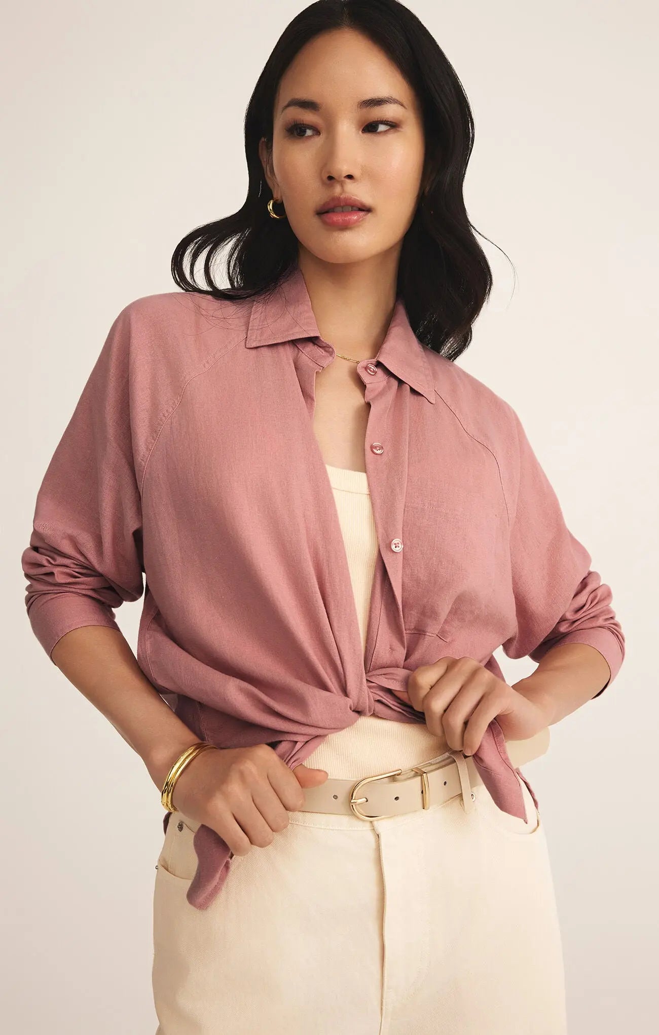 The Perfect Linen Top Z Supply