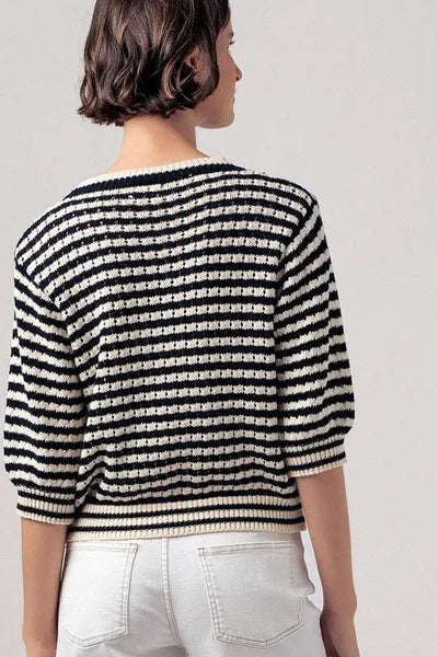 Coastal Strip Sweater trend:notes