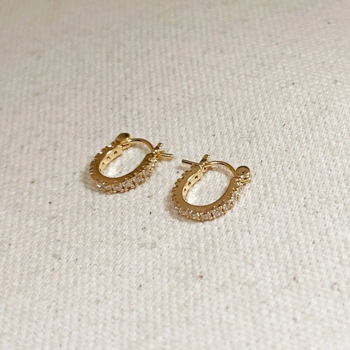 Mini CZ Clicker Earrings GoldFi