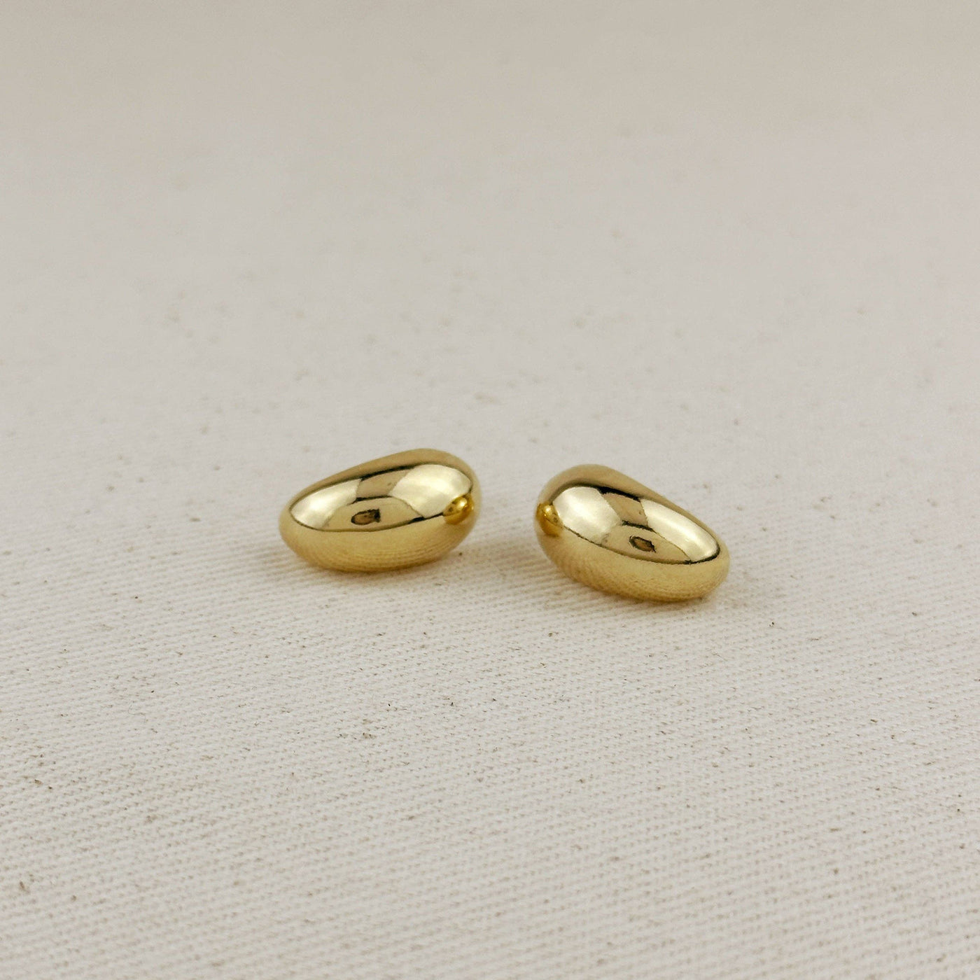 18k Gold Filled Medium Dome Earrings