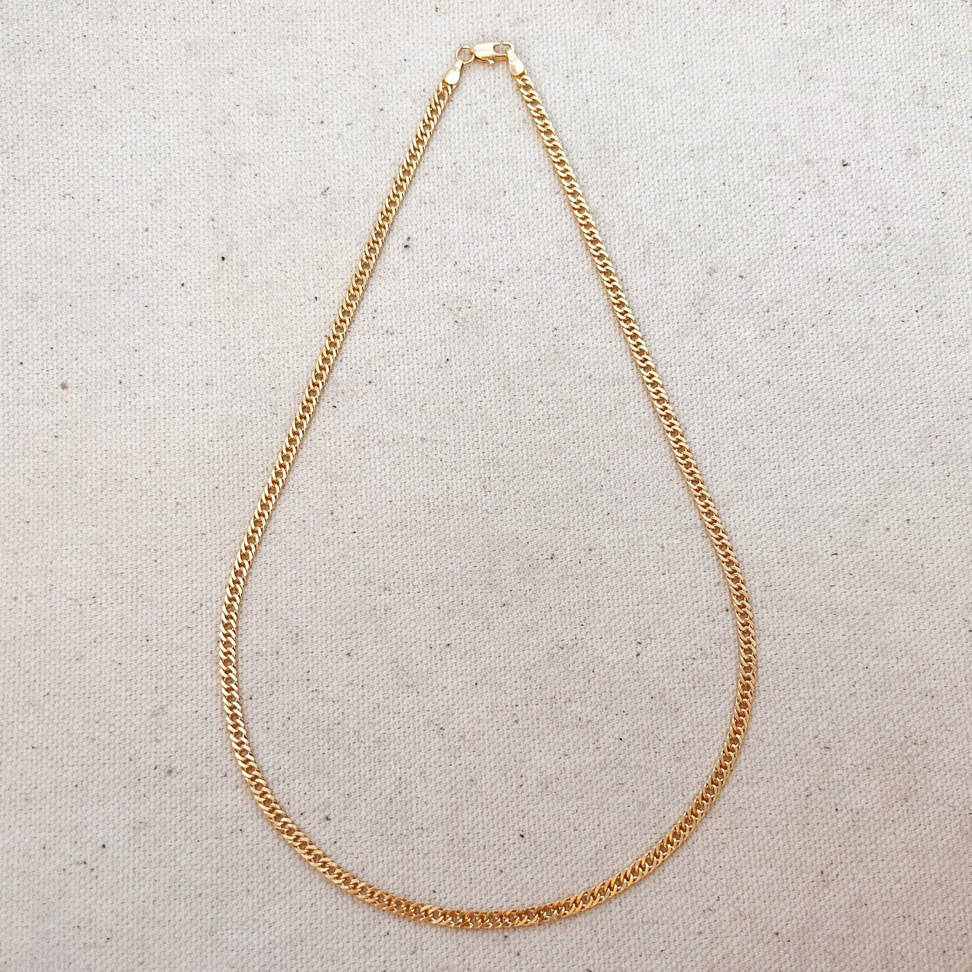 18k Gold Filled Double Curb Chain - Cuban