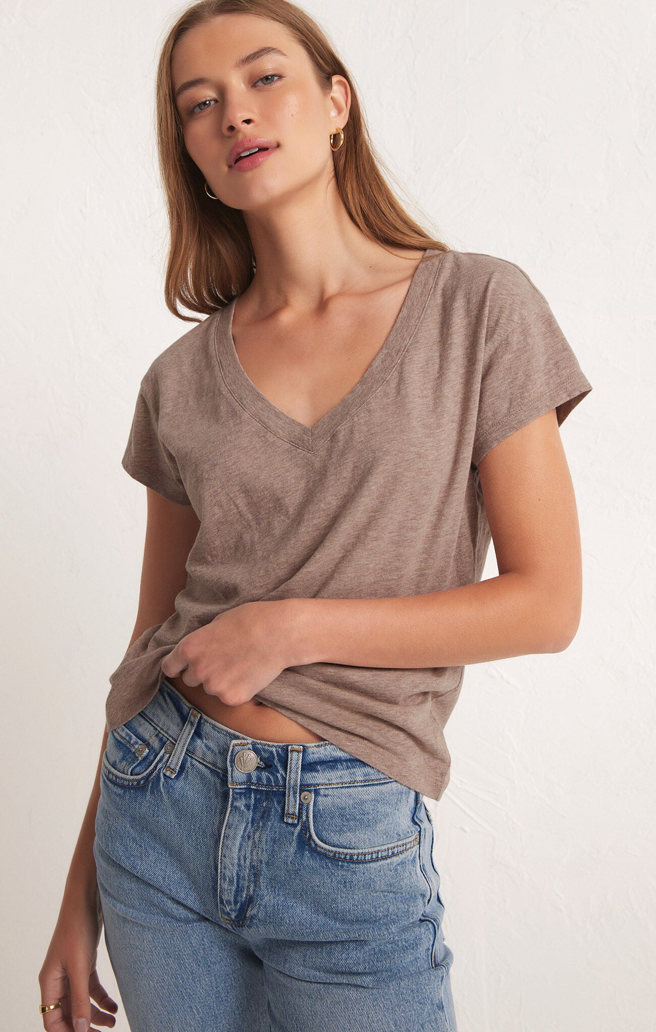 Modern V-neck Tee