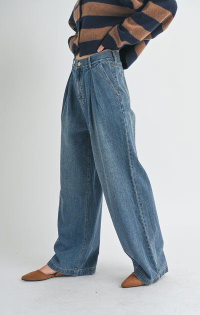 Willa Denim Pants Sage the Label