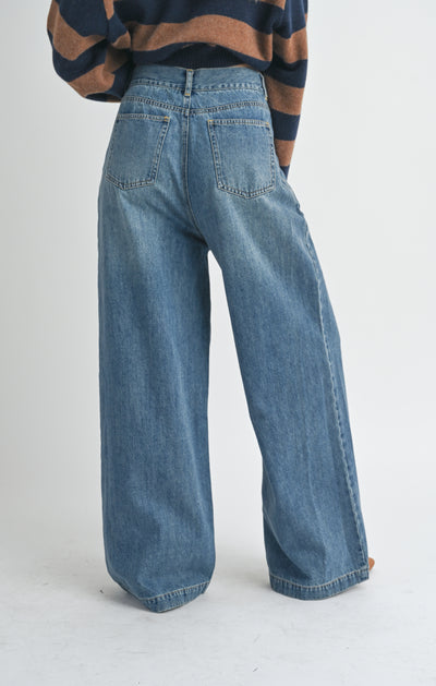 Willa Denim Pants Sage the Label