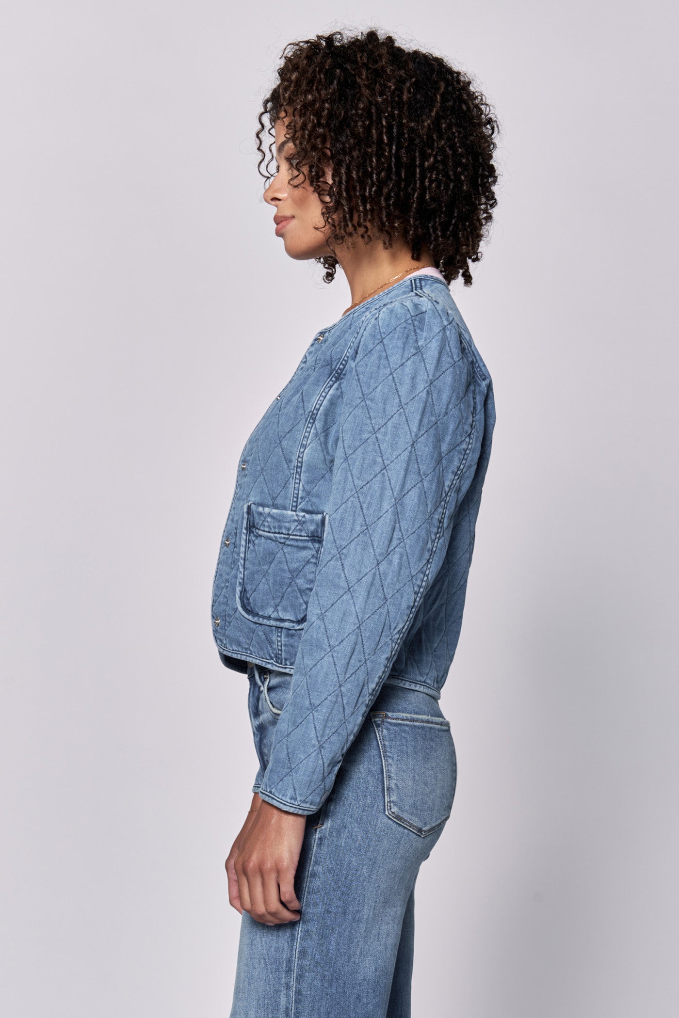 Kit Quilted Denim Jacket Dear John Denim