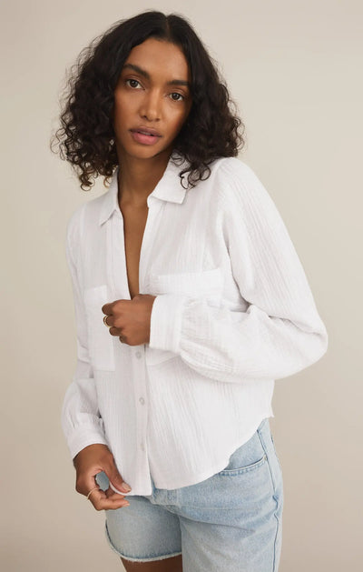 Campo Button Up Gauze Top Z Supply